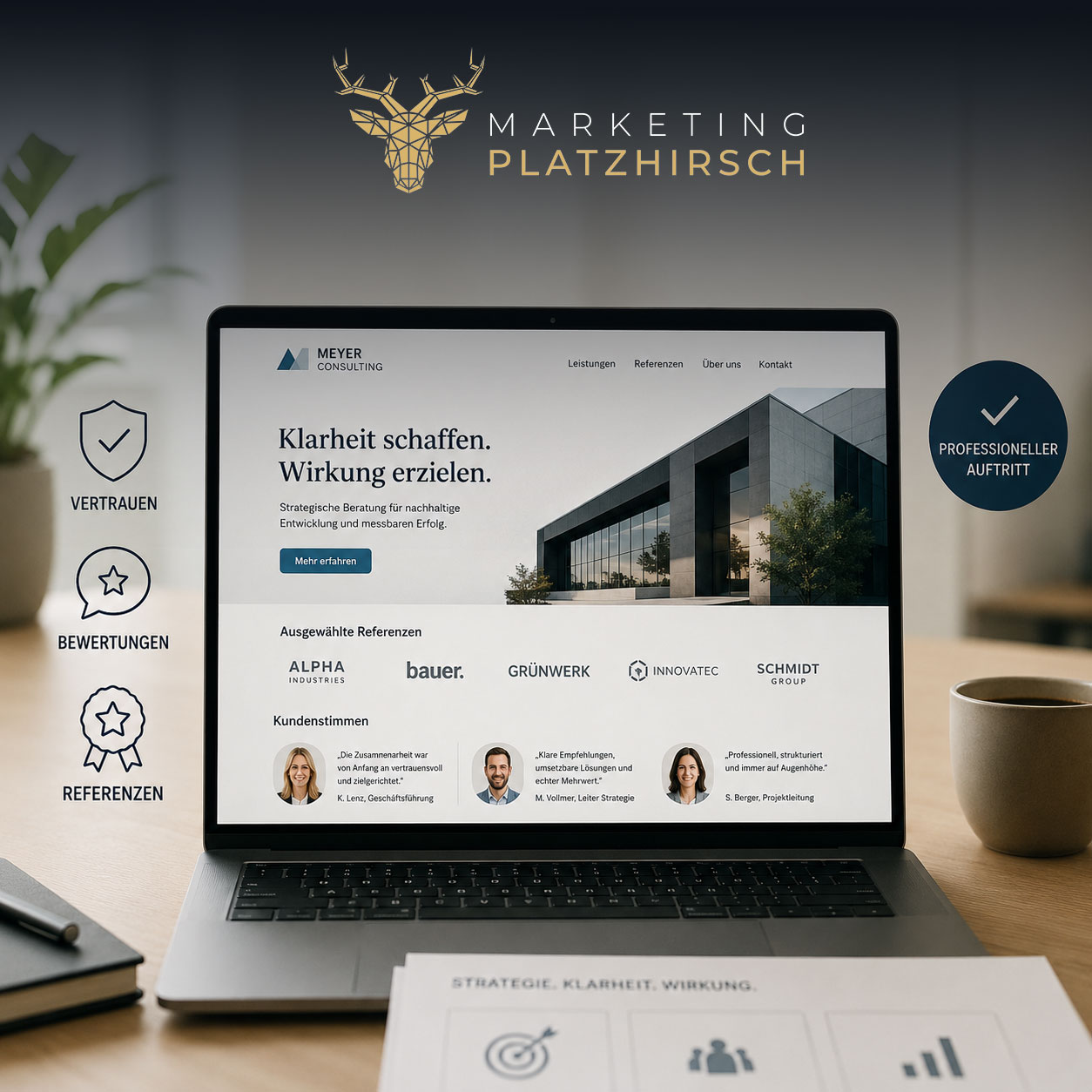 Vertrauen Website